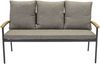 Loungesofa Phoenix 3-Sitzer 196cm Gartensofa mit Polster Teak Rope Anthrazit Bild 4