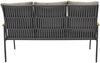 Loungesofa Phoenix 3-Sitzer 196cm Gartensofa mit Polster Teak Rope Anthrazit Bild 5