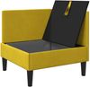 vidaXL Sofa mit Stauraum Gelb Samt 42027083 Bild 4