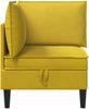 vidaXL Sofa mit Stauraum Gelb Samt 42027083 Bild 5