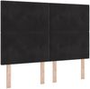 vidaXL Boxspringbett mit Matratze Schwarz 190 x 140 cm Samt 3340924 Bild 4