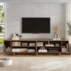 Celya TV-Schrank RundungenTV Lowboard mit Schiebetüren (Retro TV Möbel, Wohnzimmermöbel, mit Kugelfüße) Geeignet für Wohnzimmer Bild 3