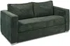 Vente-unique - LORETO Sofa SamtStoff Grün - B 223 cm95 cm x H 90 cm x L 195 cm Bild 2