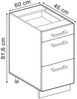 Küchenunterschrank R-Line Artisan-Eiche 60 cm mit Schubladen, AP Eiche Vicco Bild 3