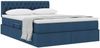 vidaXL Aufbewahrungsbett mit Matratze Blau 140 x 200 cm Holzwerkstoff 3370580 Bild 3