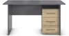 Schreibtisch >Butte< in Eiche Artisan / grau metallic - 140x75x66 (BxHxT) Bild 4