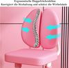 TUWENA Kinderschreibtisch Kinder-Schreibtisch und Stuhl-Set, Höhenverstell Schul-Lerntisch-Stuhl, Ergonomisch Schreibtischstuhl mit große Schreibtafel Stauraum Fußpedal Bild 3