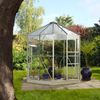 Vitavia Gewächshaus-Pavillon "Juno 4500" inkl. Stahlfundament, aluminium eloxiert, 4,5 m²,3 mm ESG, 6 mm HKP Bild 4