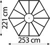 Vitavia Gewächshaus-Pavillon "Juno 4500" inkl. Stahlfundament, aluminium eloxiert, 4,5 m²,3 mm ESG, 6 mm HKP Bild 3