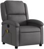 vidaXL Massagesessel Grau Echtleder 371796 Bild 3