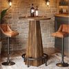 Tribesigns Bartisch 95cm hoher runder Stehtisch, Bistrotisch, Küchentisch, für kleine Bars Bild 5