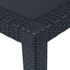 vidaXL Gartentisch Anthrazit 79x79x72 cm Kunststoff Rattan-Optik 45602 Bild 3