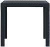 vidaXL Gartentisch Anthrazit 79x79x72 cm Kunststoff Rattan-Optik 45602 Bild 2
