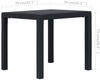 vidaXL Gartentisch Anthrazit 79x79x72 cm Kunststoff Rattan-Optik 45602 Bild 5