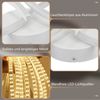 ZMH Deckenleuchte LED Deckenlampe Schlafzimmer - 24W Küchenlampe Moderne Kreative Design Wohnzimmerlampe 3000K Warmweiß Flurlampe Schlafzimmerlampe Weiß Deckenlampen für Esszimmer Kinderzimmer Bild 4