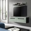TV-Lowboard und Wandboard Cooper in salbei und grau 170 cm Bild 4