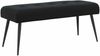 vidaXL Bank mit Knopfheftung Schwarz 110 x 40 x 46 cm Samt 42038535 Bild 2