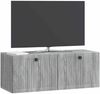 vidaXL Wandmontierter TV-Schrank Graues Sonoma 78,5 x 31 x 30 cm 898041 Bild 2