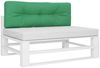 vidaXL Palettenkissen Grün 120x40x12 cm Stoff 360628 Bild 3