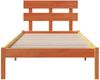 vidaXL Bettgestell mit Kopfteil Braun 75 x 190 cm Massivholz Kiefer 872148 Bild 5