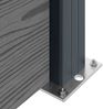 vidaXL Zaunelement 6 pcs WPC und Aluminium Grau 3429443 Bild 5
