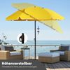 Sekey Sonnenschirm Ø 160 cm Balkonschirm Rund Strandschirm Sonnenschirm mit Schutzhülle, LxB: 160,00x160,00 cm, Neigungswinkel verstellbar, Höhe verstellbar, mit Tragetasche Bild 4