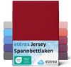 etérea Comfort Jersey Spannbettlaken Kirsche 180x200 cm - 200x200 cm Bild 2