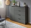 Kommode Riano in grau mit Glasauflage 135 cm Bild 2