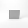 Rheinland Möbel Querrollladenschrank Rollino 120×40×110 cm – abschließbarer Rollladenschrank 3OH in Weiß/Silber mit Metall-Bogengriff Bild 3