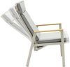 Positionsstuhl Austin Verstellsessel Gartenstuhl Teak-Armlehne Taupe-Grau Bild 3