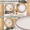 SÄNGER Steingut Speiseteller Bombay Ivory 4 teilig Bild 2