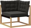 vidaXL Outdoor Ecksofa Massives Akazienholz und Textilene Weiß 901643 Bild 2