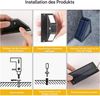 QUBEBU LED Solarleuchte Solar Bodenleuchten Aussen Solarleuchte Garten, Solar-Stufenleuchten, 3000K Warmweiß LED Stufenleuchte, für Treppen Stufen Zäune Höfe Weg, 2/4/6/8/10er Packs LED Wandlampe Solarleuchten für den Außenbereich Bild 3
