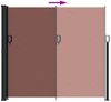 vidaXL Seitenmarkise Ausziehbar Braun 180x600 cm 4004539 Bild 5