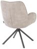 Armlehnenstuhl Riley, Leder, Mikrofaser, Polyester, Grau, 62 x 88 x 65 cm Bild 4