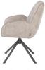 Armlehnenstuhl Riley, Leder, Mikrofaser, Polyester, Grau, 62 x 88 x 65 cm Bild 3