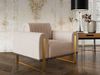 Sofaset Designersofas VALERIE 3-2-1 in Stoff Elisa Velvet Beige Bild 3