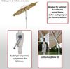 Mendler 'N19' Sonnenschirm, neigbar, Polyester / Aluminium, Gelb, Ø 300 cm Bild 2