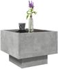 vidaXL Beistelltisch mit LED Betongrau 40x40x30 cm Holzwerkstoff 847500 Bild 5