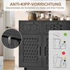 Simurq Sideboard Küchenschrank Holz Buffet mit Schubladen (1 St, 108x40x80 cm,für Schlafzimmer, Wohnzimmer), Kommode mit 3 Schubladen und 3 Türen Bild 4