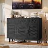 Simurq Sideboard Küchenschrank Holz Buffet mit Schubladen (1 St, 108x40x80 cm,für Schlafzimmer, Wohnzimmer), Kommode mit 3 Schubladen und 3 Türen Bild 3