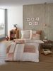 Kaeppel Mako Satin Bettwäsche Kariert Beige Weave 135x200 cm Kupfer Bild 4