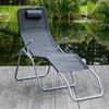 Haushalt International Relaxliege Saunaliege mit Textilbezug XXL, schwarz Maße: ca. 205 x 65 x 44/114cm, 1 Teile Bild 4