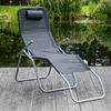 Haushalt International Relaxliege Saunaliege mit Textilbezug XXL, schwarz Maße: ca. 205 x 65 x 44/114cm, 1 Teile Bild 3