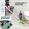 bremermann Bad-Accessoires Set SAVONA 4tlg. bestehend aus 1x Seifenspender, 1x Becher, 1x WC-Garnitur, 1x Kosmetikeimer aus Kunststoff in Grau Bild 3