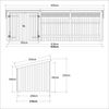 Plus Gartenhaus Nordic Multi 619 x 208 cm natur mit Doppeltür, offen Bild 3