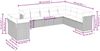 vidaXL 10-tlg. Garten-Sofagarnitur mit Kissen Schwarz Poly Rattan 3249695 Bild 3
