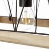 Brilliant Leuchten No. 93587-71 Pendelleuchte Narcy 3-flammig metallfarbend holz Bild 5