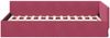 vidaXL Eckbettgestell mit Kopfteil Weinrot 90 cm x 200 cm Samt 42016085 Bild 5
