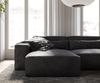 Ecksofa Sirpio 230x155 cm Lederimitat Vintage Anthrazit Recamiere variabel mit Hocker Bild 5